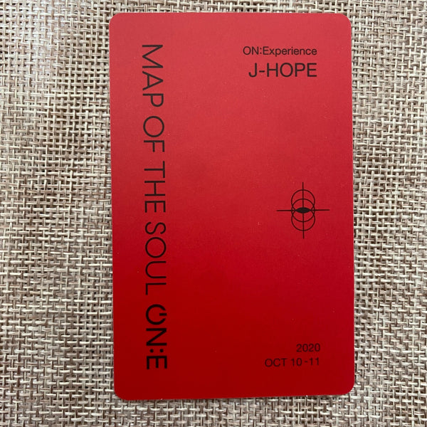 BTS J-HOPE [MAP OF THE SOUL ON:E Blu-ray] Official Photocard / New, Rare / Gift