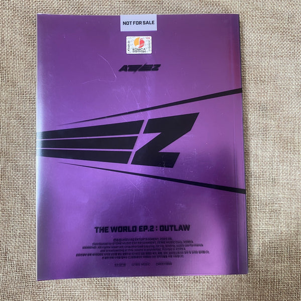 ATEEZ SIGNED [The World] Promo Album CD+Photobook+PC / Autographed All Member