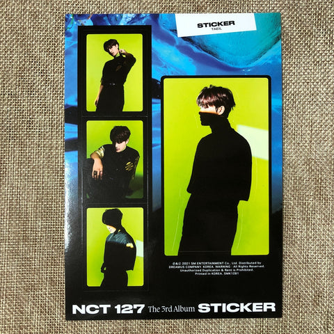 NCT 127 TAEIL [ STICKER ] Official Sticker, STICKY Ver. / New / Gift