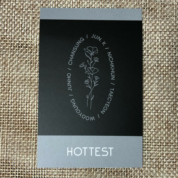 2PM NICHKHUN [HOTTEST 8th] Official Fanclub Photocard Set of 5 / New, Rare /+G