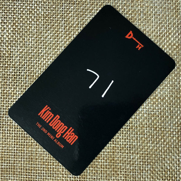 KIM DONG HAN #5 [D-Night] Official Photocard, 2nd Mini Album / New, Rare / Gift