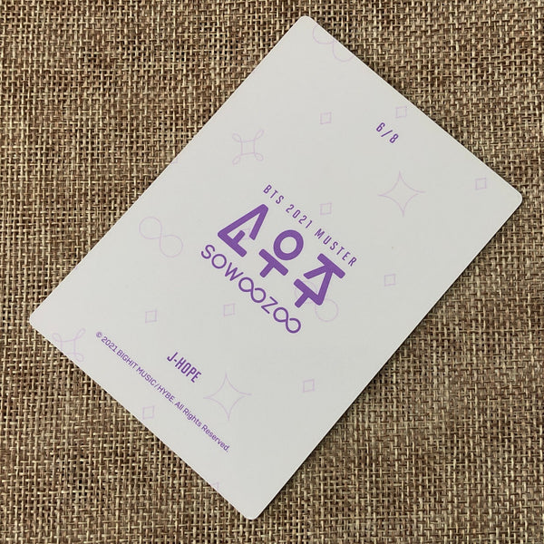 BTS J-HOPE 6/8 [ 2021 Muster SOWOOZOO ] Official Mini Photocard / New / Gift