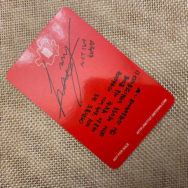 NCT 127 HAECHAN #1 [Fire Truck] Official Photocard, 1st Mini Album / New / Gift
