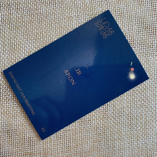NU'EST JR ARON [ 2019 Fan Meeting ] Official Photocard / New, Rare / Gift