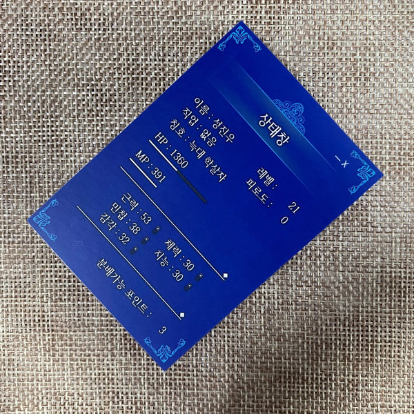 Solo Leveling Sung Jin-woo #4 / Rare Bonus Photocard, First Edition / New / Gift
