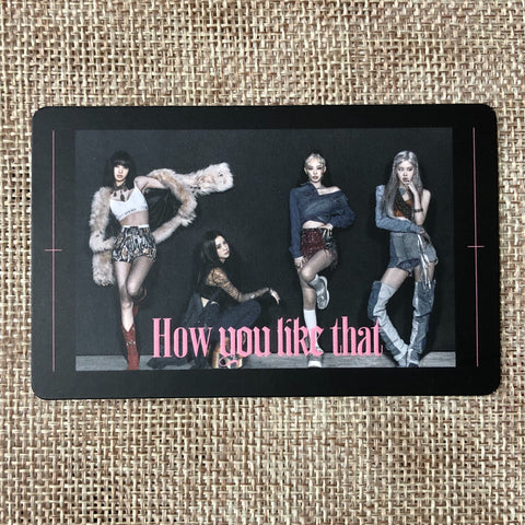 Blackpink GROUP [How you like that] Official Photocard, Special Ed / New / Gift
