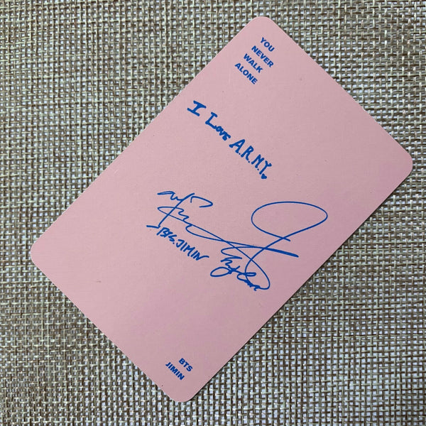 BTS JIMIN [ YNWA You Never Walk Alone ] Official Photocard / New, Rare / Gift