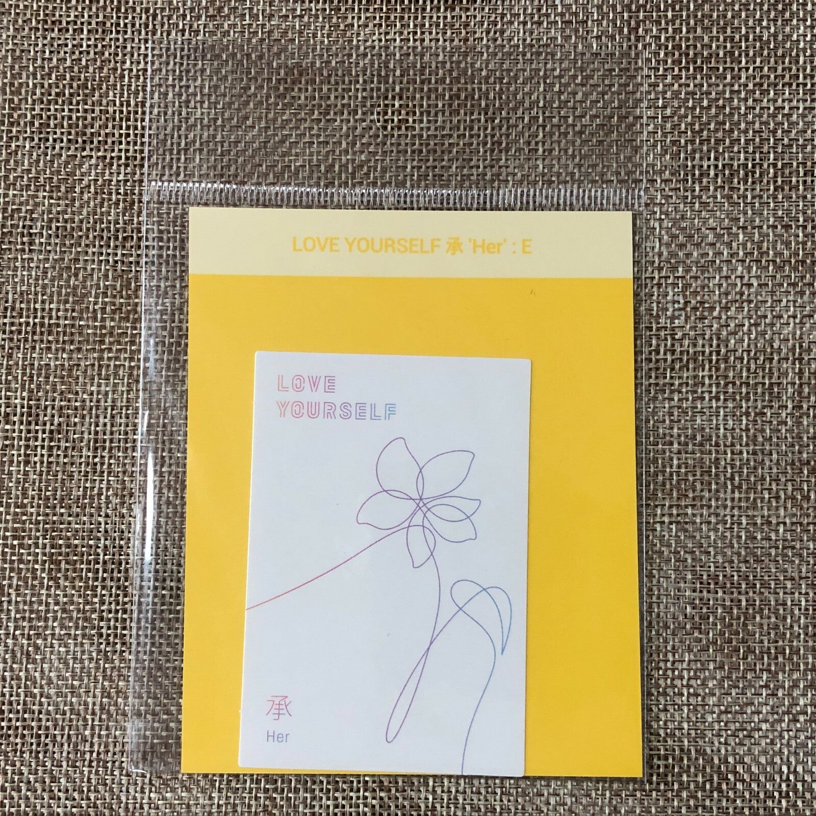 BTS [Oh, always] Official Love Yourself Album Cover Sticker, Her E Ver. / Gift