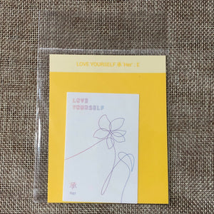 BTS [Oh, always] Official Love Yourself Album Cover Sticker, Her E Ver. / Gift