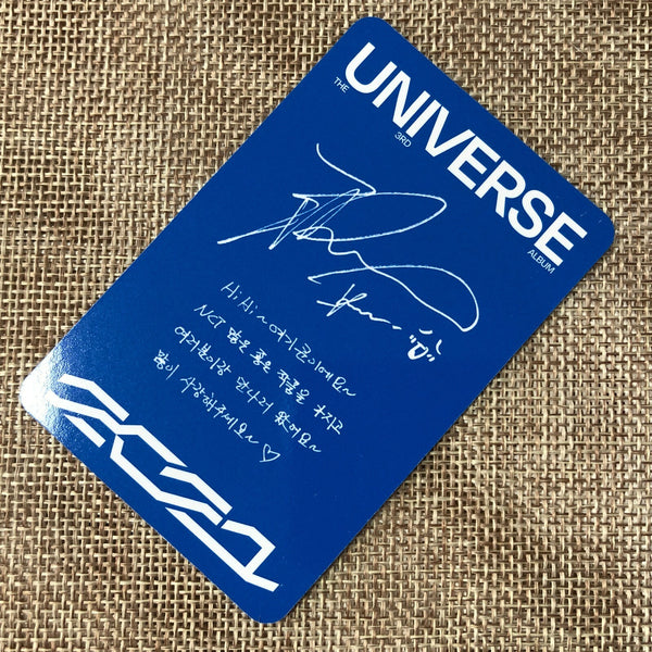 NCT 2021 KUN [ UNIVERSE Photobook Ver. ] Official Photocard, 3rd / New / Gift