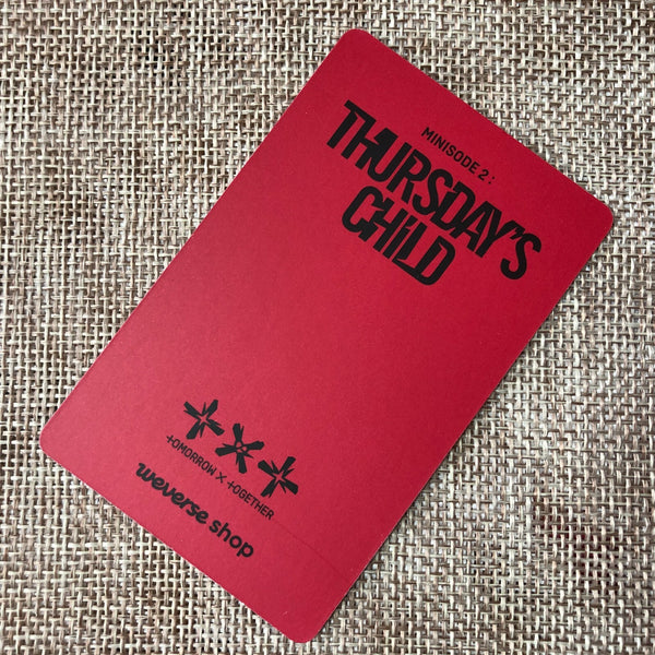 TXT HUENINGKAI [Minisode 2 Thursday's Child] Official Photocard Set, Weverse /+G