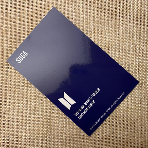 BTS SUGA [Fanclub ARMY 8th Membership Kit] Official Photocard / New, Rare / Gift