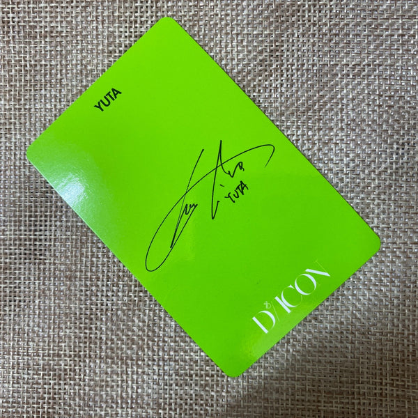 NCT Dream YUTA #7 [ 2019 Dicon Custom Book ] Official Photocard / New / Gift