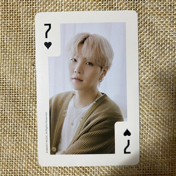 BTS SUGA [Global FC ARMY Membership Kit 9th Trump] Photocard Set / New, Rare /+G