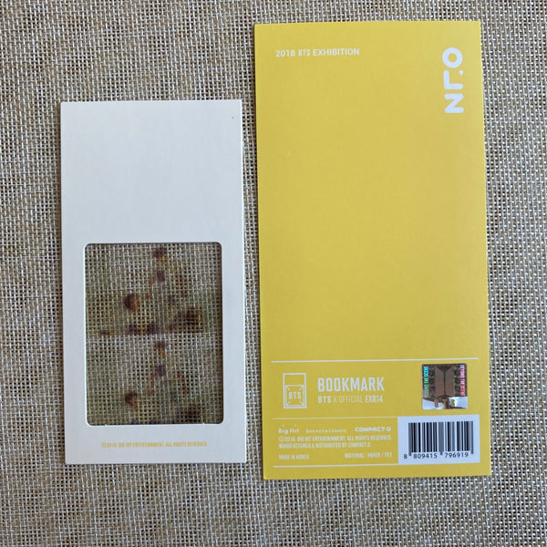 BTS JIN J-HOPE [Oh always] Official Bookmark, 2018 Exhibition / New, Rare / Gift