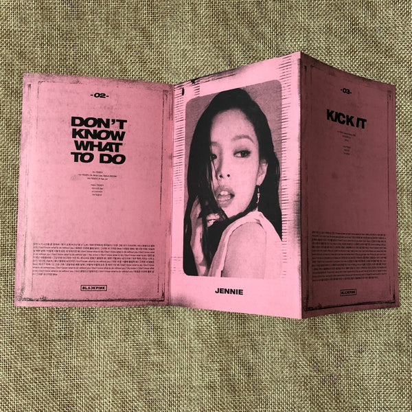 BLACKPINK GROUP [ Kill This Love ] Official Accordion Lyrics Book / New / Gift