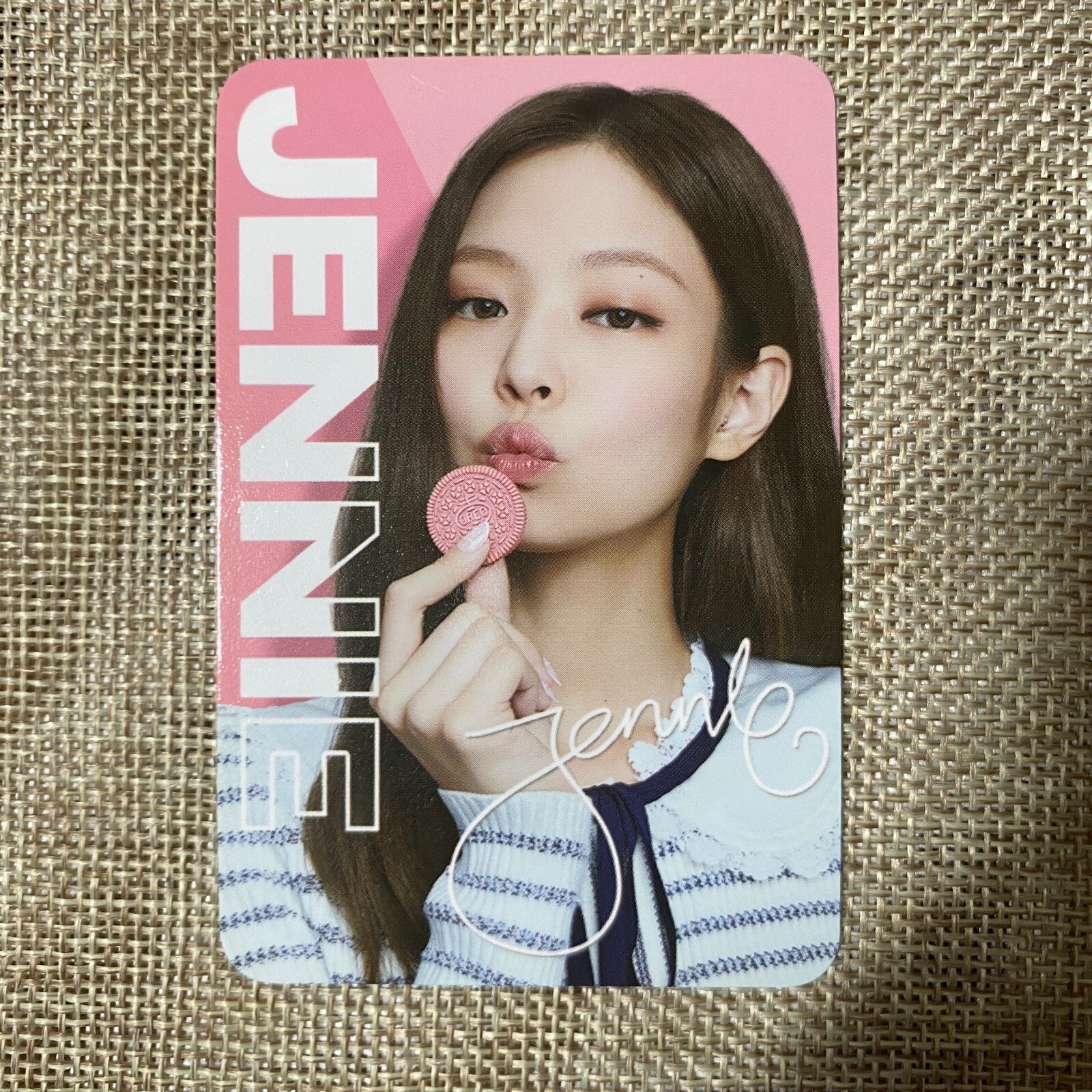 BLACKPINK JENNIE #4 [ OREO X BLACKPINK ] Official Limited Photocard / New / Gift