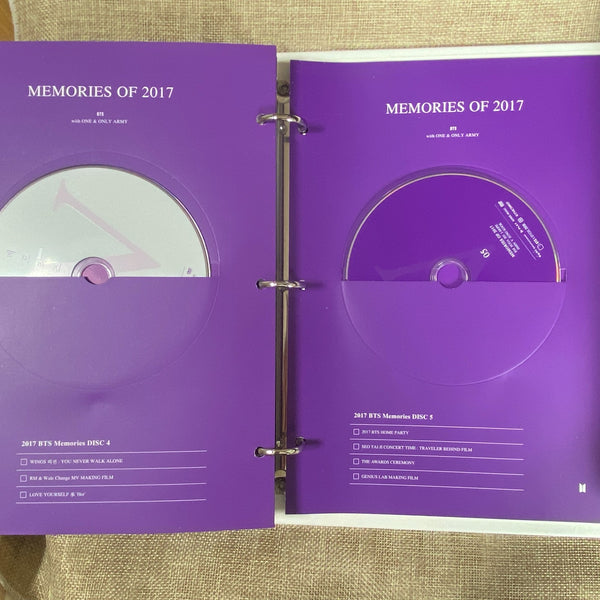 BTS [ Memories of 2017 ] Official DVD Set, Korean, No PC / Mint, Rare / Gift