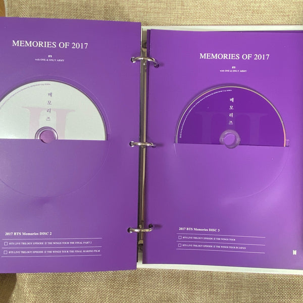 BTS [ Memories of 2017 ] Official DVD Set, Korean, No PC / Mint, Rare / Gift