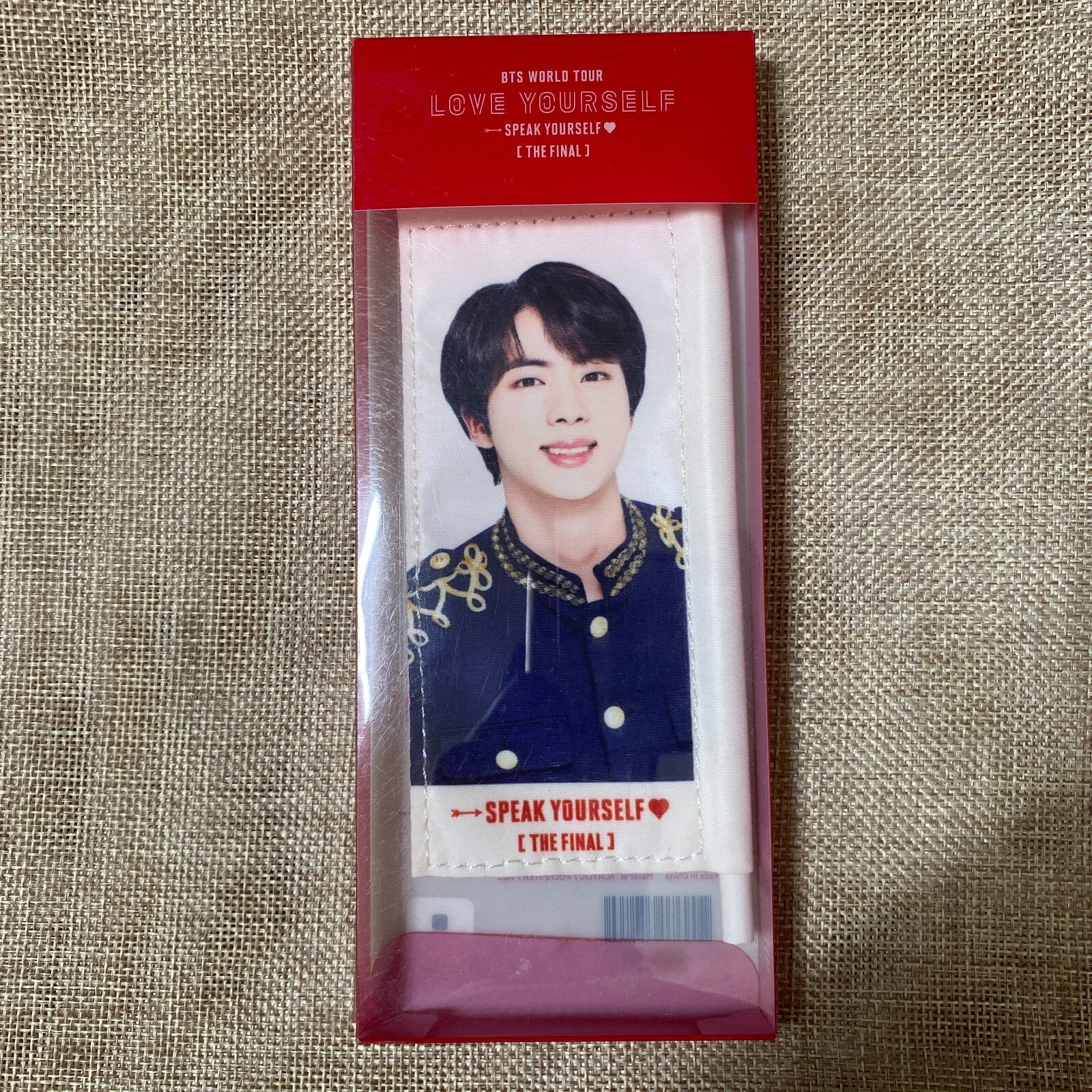 BTS JIN [ Love Speak Yourself World Tour Final ] Official Mini Flag / New / Gift