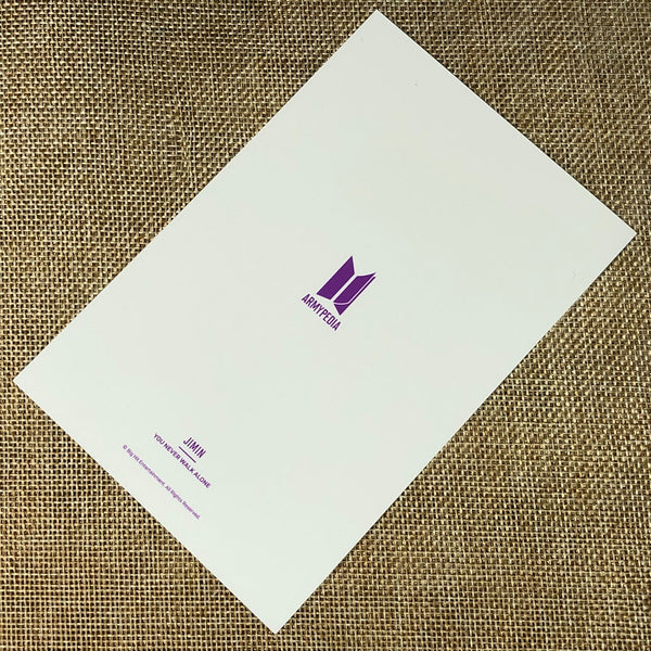 BTS JIMIN [Armypedia You Never Walk Alone] Official Postcard Photocard / Gift