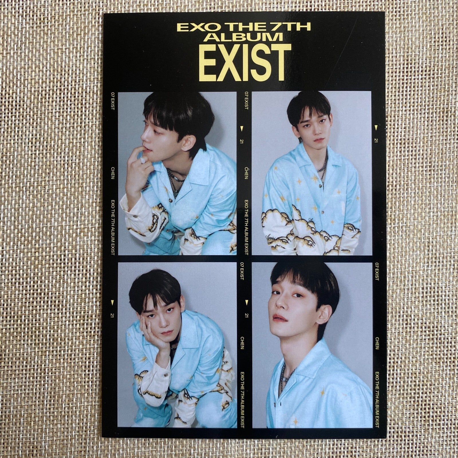 EXO CHEN [ EXIST ] Official Film Photos, 7th Album / New, Rare / Gift