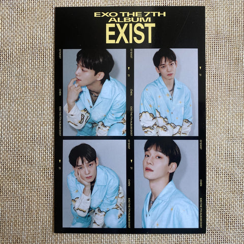 EXO CHEN [ EXIST ] Official Film Photos, 7th Album / New, Rare / Gift