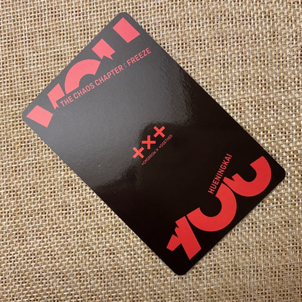 TXT HUENING KAI #1 [ THE CHAOS CHAPTER: FREEZE ] Official Photocard / New / Gift