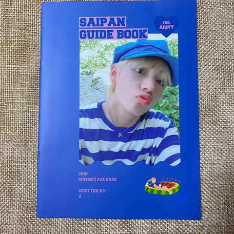 BTS V [ 2018 Summer Package Saipan ] Selfie Book Official Guidebook / New / Gift