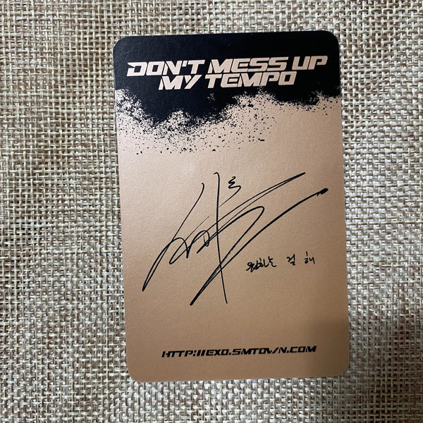EXO SEHUN [Don't mess up My Tempo] Official Photocard, Andante 5th Album / Gift