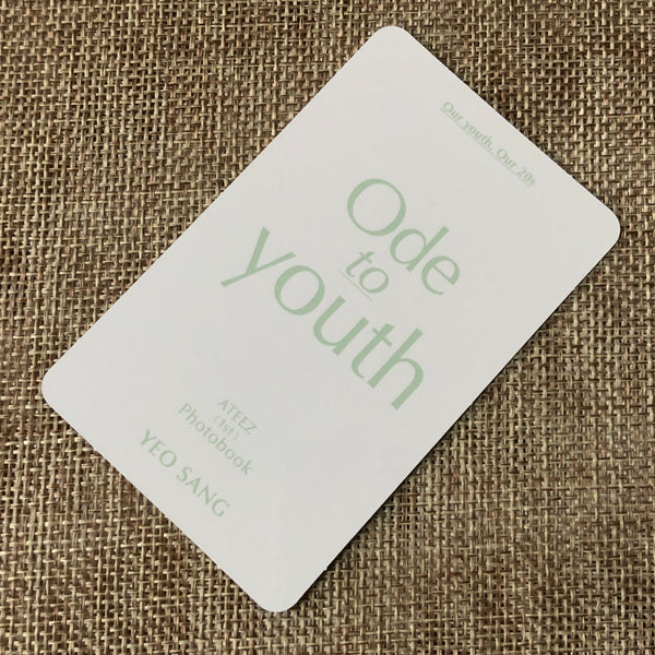 ATEEZ YEOSANG [ ODE TO YOUTH ] Official Photocard / New / Gift