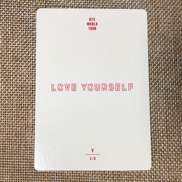 BTS V 5/8 [ Love Yourself World Tour ] Official Mini Photocard / New / Gift