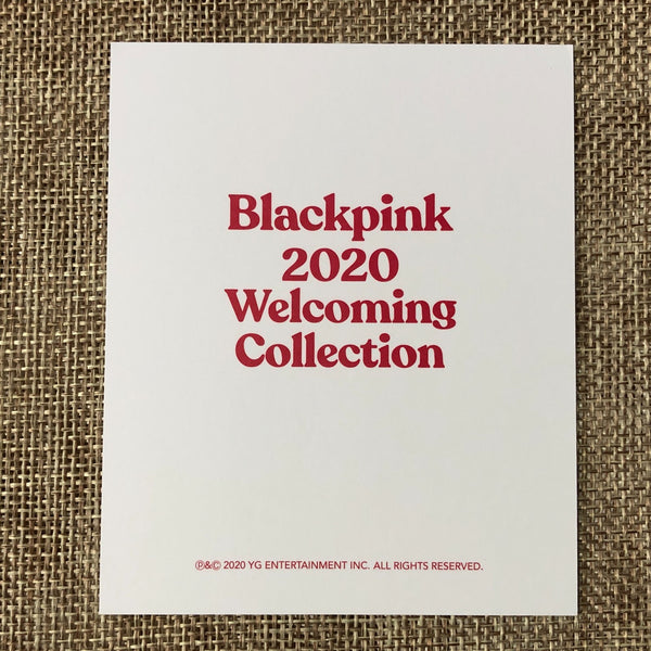BLACKPINK JENNIE [2020 Welcoming Collection] Official Polaroid Photocard / Gift