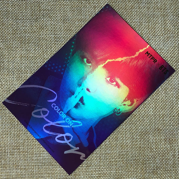 BTS SUGA [MTPR Contect Lens] Official Hologram Postcard, Limited Ed. / Gift
