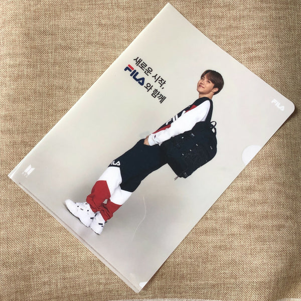 BTS J-HOPE [ FILA ] Official Clear File Holder / New, Rare / Gift