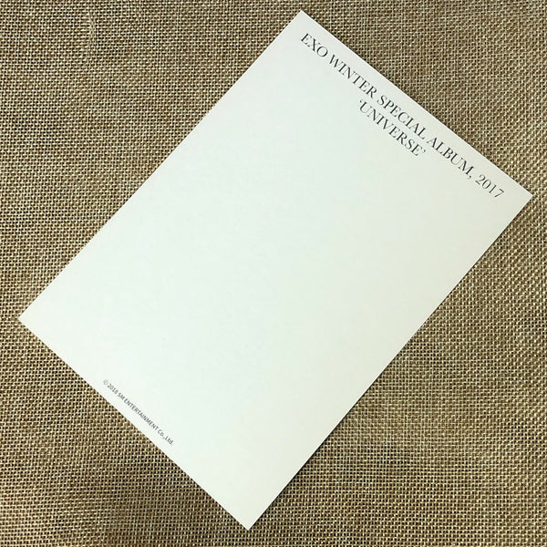 EXO CHEN #1 [2017 Winter Special Universe] Official Postcard / New, Rare / Gift