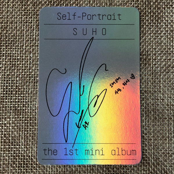 EXO SUHO #10 [ Self Portrait ] Official Photocard, 1st Mini Album / New / Gift