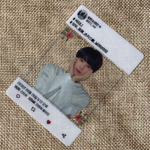BTS JIN [ Love Yourself Official Army Booth ] Transparent Photocard / New / Gift
