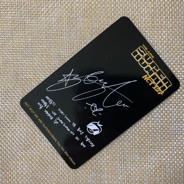 NCT 127 TAEYONG [ Superhuman ] Official Photocard, 4th Mini Album / New / Gift