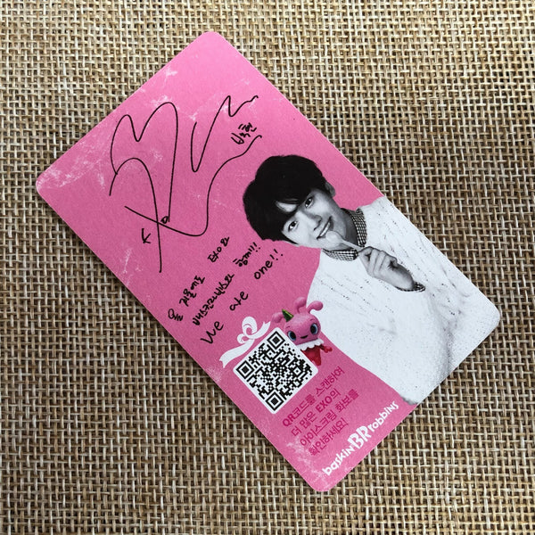 EXO BAEKHYUN [ Baskin Robbins ] Official Photocard, EXO-K / New / Gift