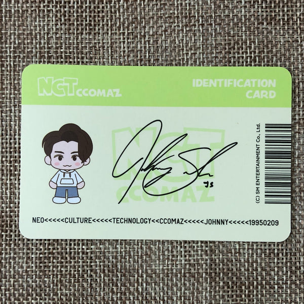 NCT JOHNNY [ CCOMAZ GROCERY STORE ] Official ID Card Photocard / New / Gift