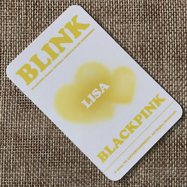 BLACKPINK LISA #2 [Global Official Fanclub BLINK] Early Bird Photocard / Gift