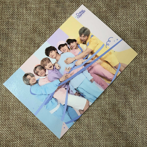 BTS GROUP #1 [FESTA D-Day Calendar 8th Anniversary] Official Postcard / Gift