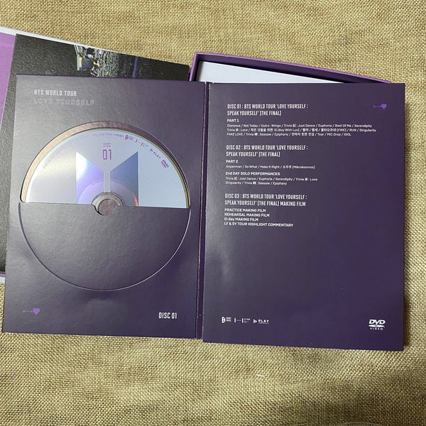 BTS [Love Speak Yourself Seoul The Final] Official DVD+Photobook+Poster / Gift