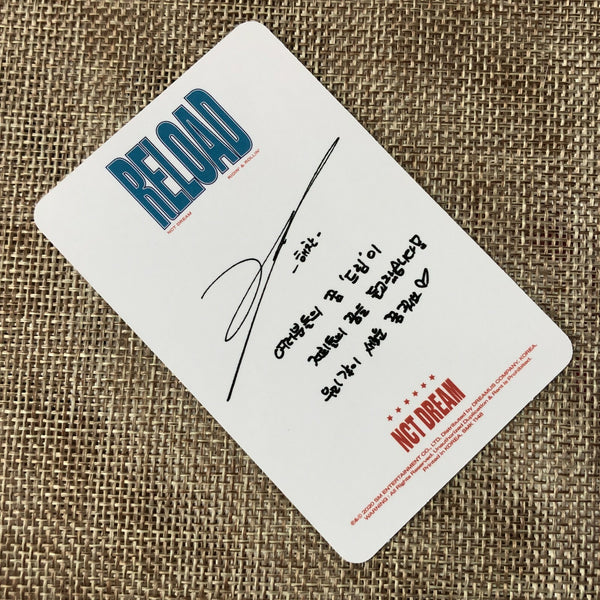 NCT Dream HAECHAN [ RELOAD ] Official Photocard, 4th Mini Rollin / New / Gift