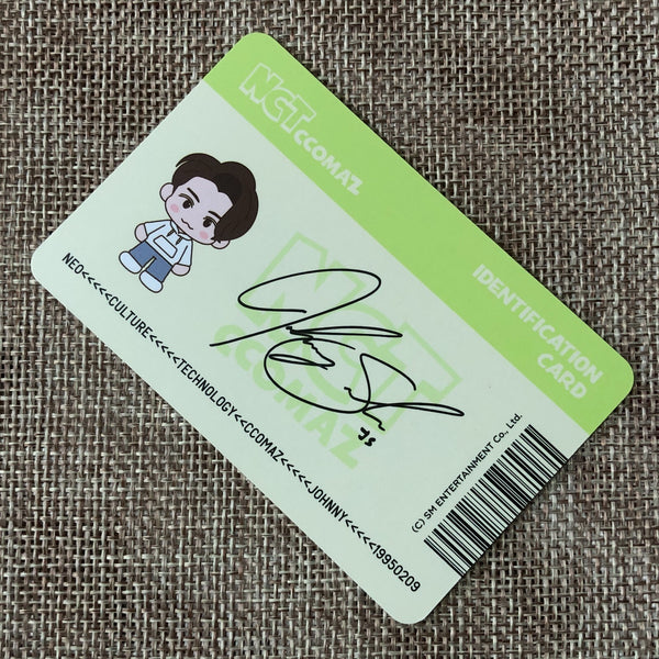 NCT JOHNNY [ CCOMAZ GROCERY STORE ] Official ID Card Photocard / New / Gift