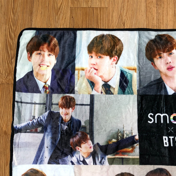 BTS GROUP [BTS X Smart Uniform] Promotional Official Blanket / New, Rare / Gift