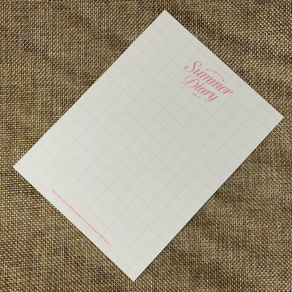BLACKPINK UNIT #3 [ 2021 SUMMER DIARY ] Official Postcard Photocard / New / Gift