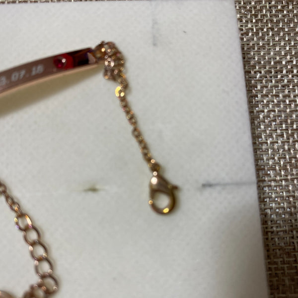 SHINEE [ TAEMIN Birthday Official Bracelet ] Pink Gold, SM / New, Rare / Gift