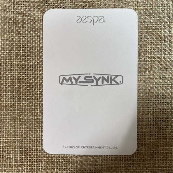 AESPA GISELLE [2022 FAN MEETING MY SYNK. Bracelet] Official Photocard / Gift